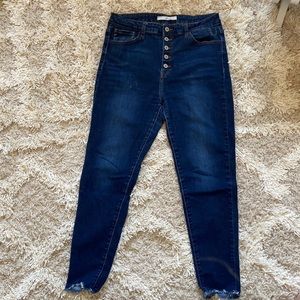 KanCan High Rise 5 Button Skinny Jeans